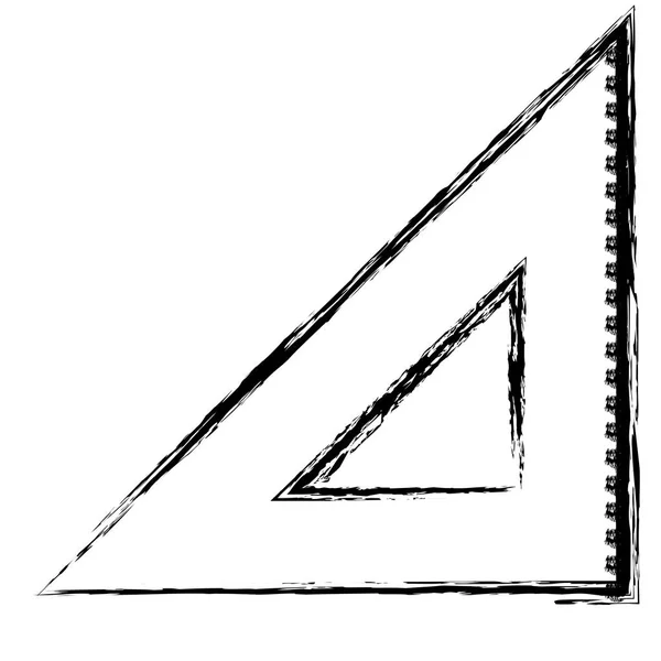 Triangulära geometrisk regel skola — Stock vektor