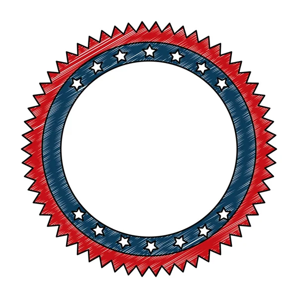 Κυκλικό δαντέλα με το σύμβολο του ΑΣΤΕΡΙ — Διανυσματικό Αρχείο