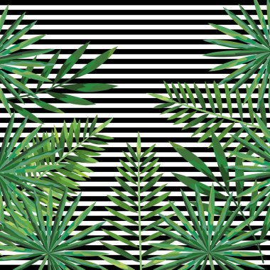 geometrik çizgiler doku ve tropikal arka plan
