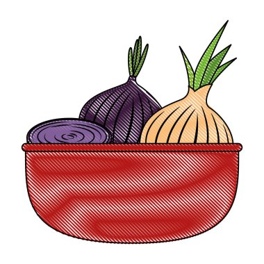 mutfak kasesinde sebze