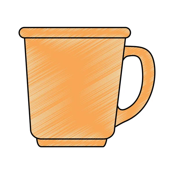 Kaffe kopp isolerade ikonen — Stock vektor