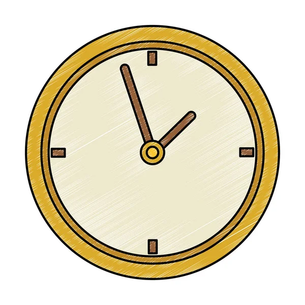 Time clock watch ivon — Stock Vector