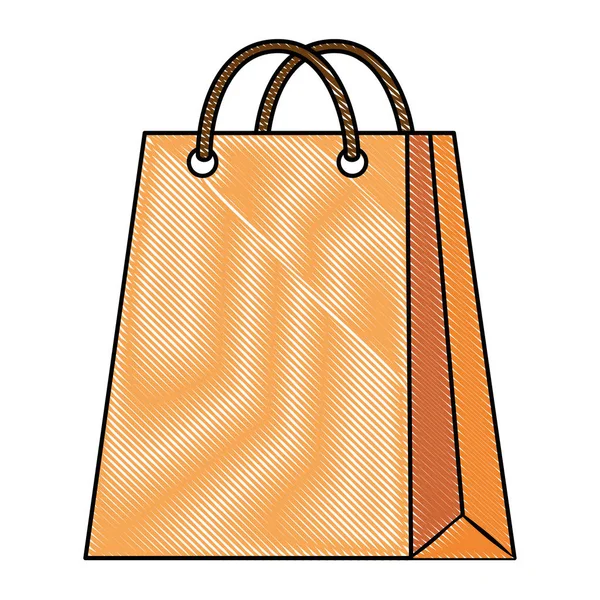 Icono bolsa de compras de papel — Vector de stock