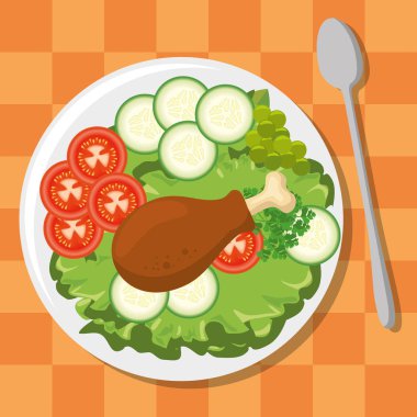 taze ve lezzetli öğle yemeği