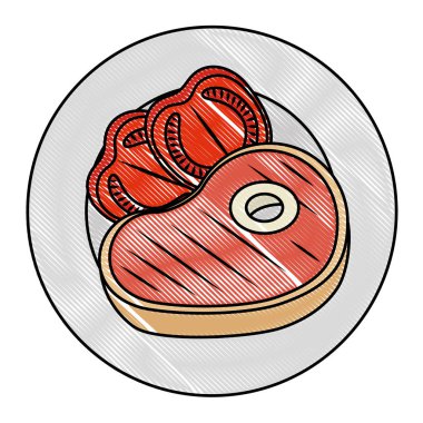 domates ile lezzetli biftek biftek