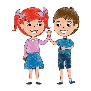 küçük çocuklar çift karakter