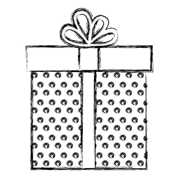 Gift box present icon — Stock Vector