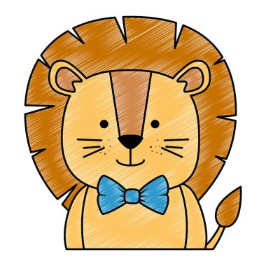 sevimli aslan karakter simgesi