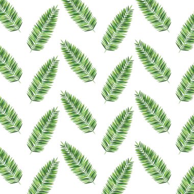 egzotik ve tropikal yapraklar bitki deseni