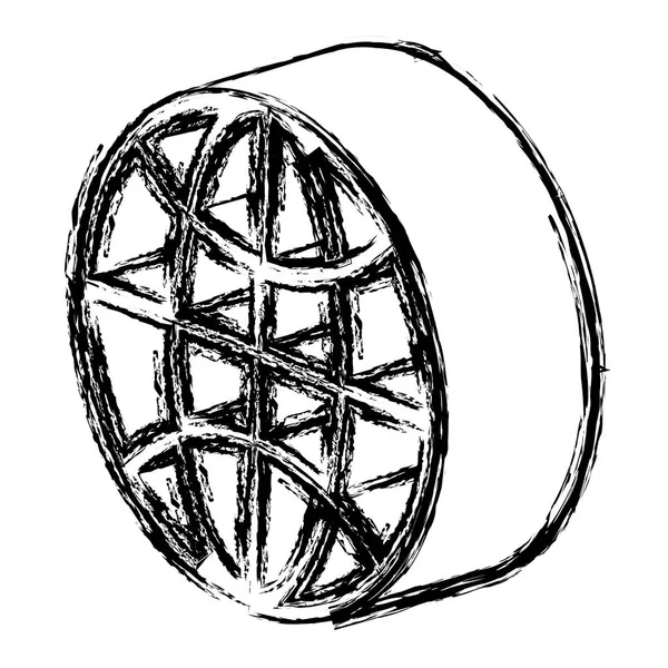 Изометрическая икона планеты сферы — стоковый вектор