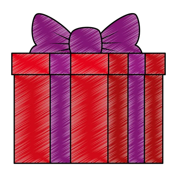 Hediye kutusu hediye simgesi — Stok Vektör