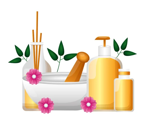Thérapie de traitement spa — Image vectorielle