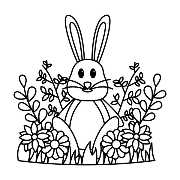 Feliz conejo de Pascua — Vector de stock