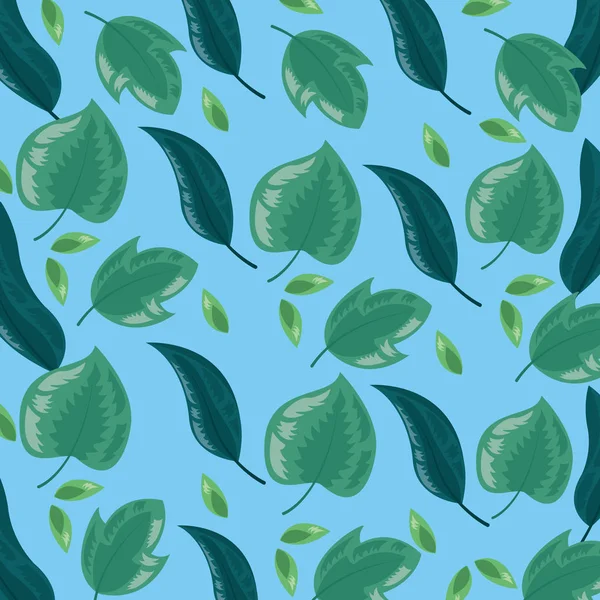 Tropische Blätter Hintergrund — Stockvektor