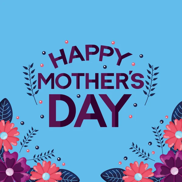 Dia das mães flores —  Vetores de Stock