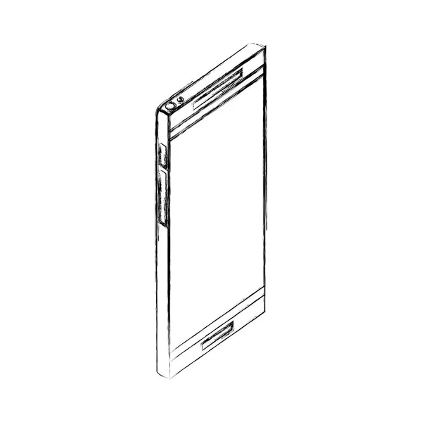 Digital gadget-teknik för smartphone display — Stock vektor