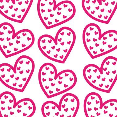 pembe kalpler romantik sevgililer kutlama sorunsuz desen aşk