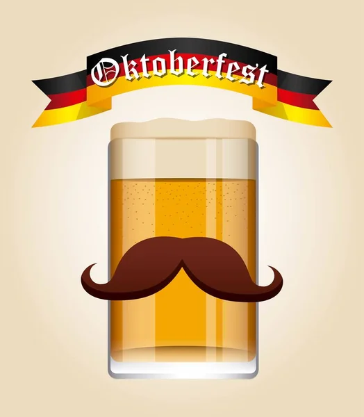 Bienvenido oktoberfest Vector — Archivo Imágenes Vectoriales