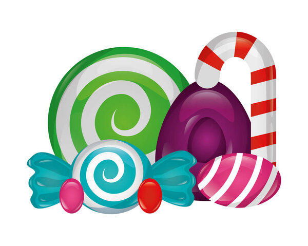 sweet candies isolated icon