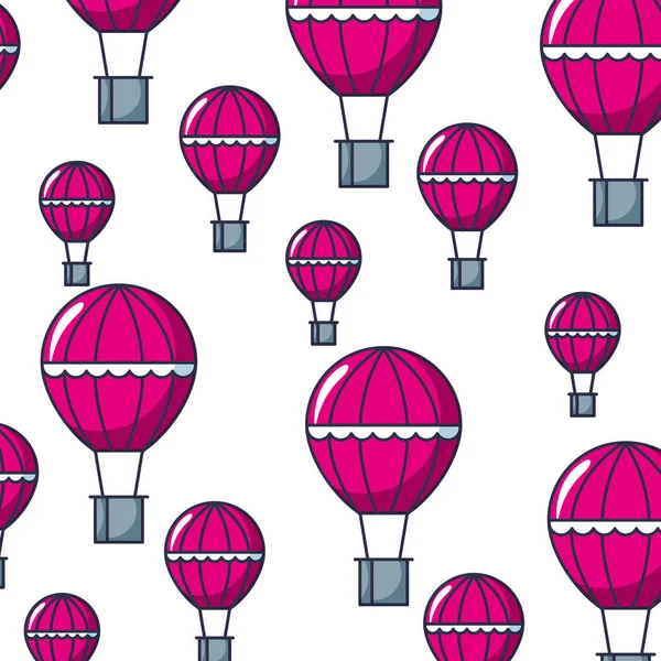 Heißluftballon-Muster — Stockvektor