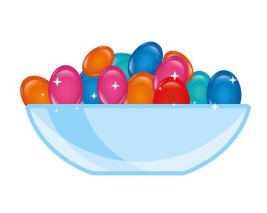 tatlı şekerlemeler ile cam kase