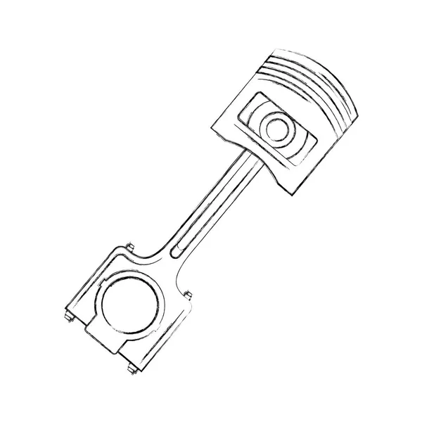 Icono de la pieza del motor del pistón — Vector de stock