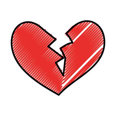 kırık kalp simgesi boşanma sonunda aşk sembolü