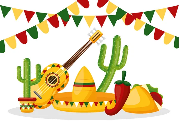 Mexico cinco de mayo — Vetor de Stock