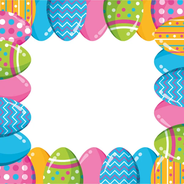 Happy easter eggs — Stock Vector