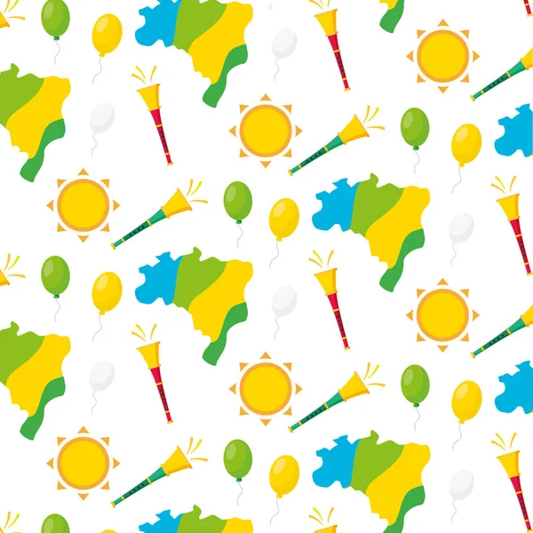 Brazilië Carnaval Festival — Stockvector