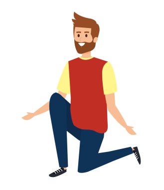 Sakallı genç adam Avatar karakteri