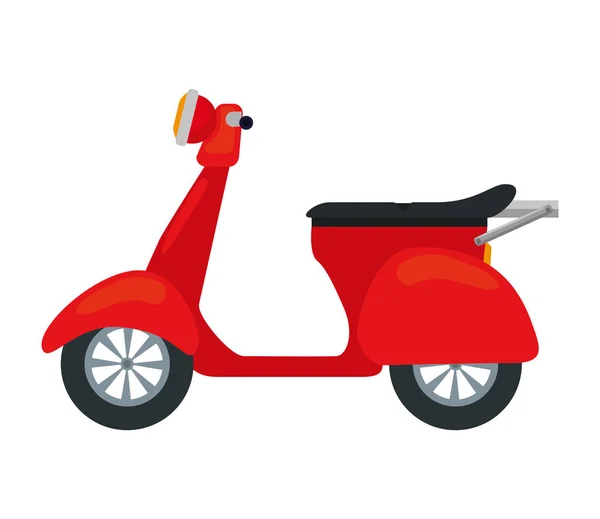 Vectores de servicio de entrega de motocicletas scooter — Vector de stock