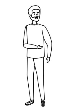 Sakallı genç adam Avatar karakteri