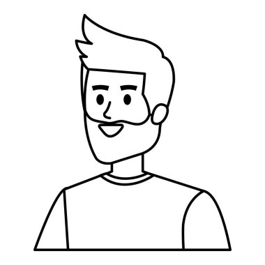 Sakallı genç adam Avatar karakteri