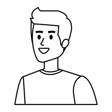 Genç adam avatar karakter simgesi