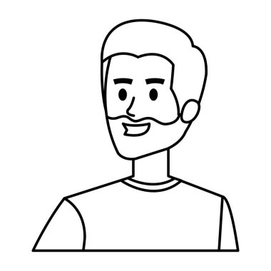 Sakallı genç adam Avatar karakteri