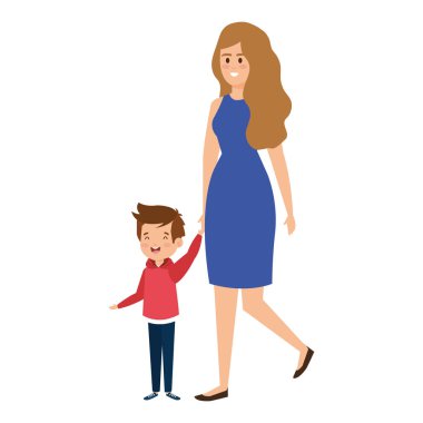 kadın öğretmen ile mutlu öğrenci çocuk