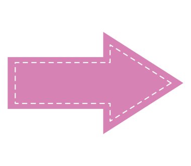 ok dizini işareti yalıtılmış simgesi