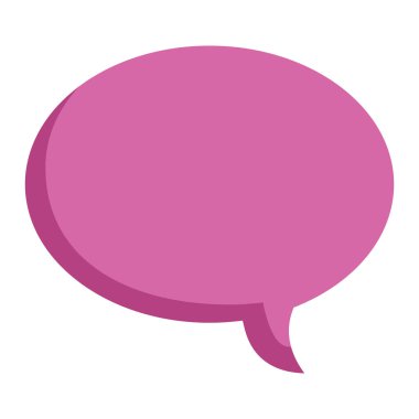 sevimli konuşma kabarcık mesaj simgesi