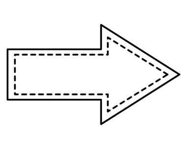 ok dizini işareti yalıtılmış simgesi