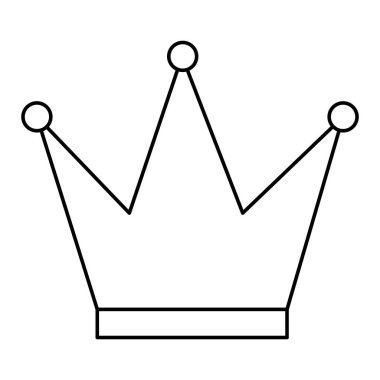 sevimli taç kraliçe dekoratif simgesi