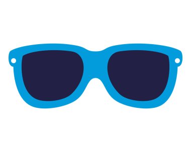 yaz güneş gözlüğü aksesuar izole simgesi