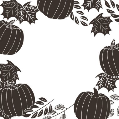 Pumkin şube doğal desen yaprakları