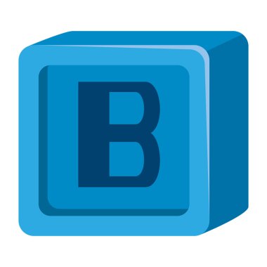 b harfi ile alfabe blok oyuncak bebek