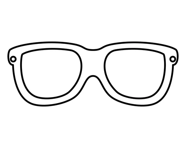 Summer sunglasses accessory isolated icon — Stock Vector