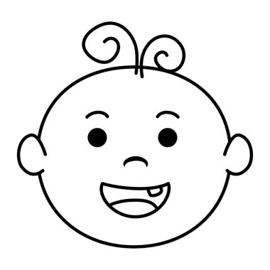 sevimli küçük bebek çocuk karakter