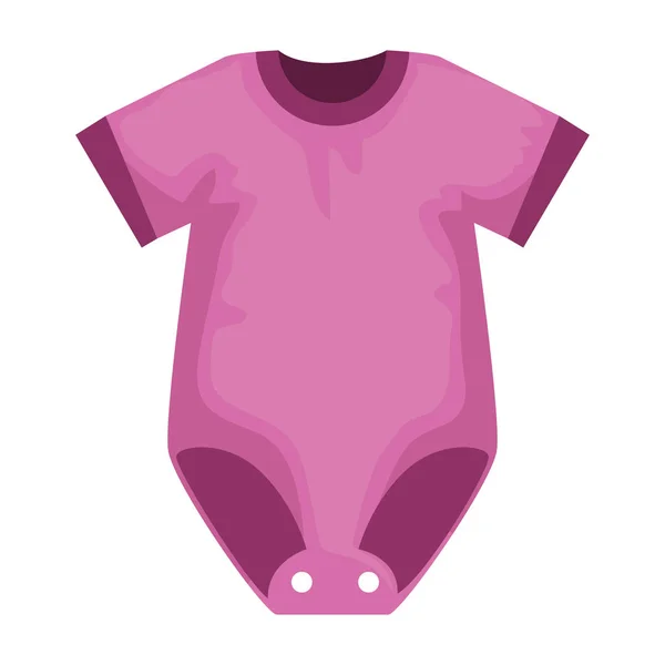 Baby clothes fashion isolated icon — Stock Vector