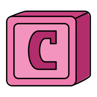 c harfi ile alfabe blok oyuncak bebek