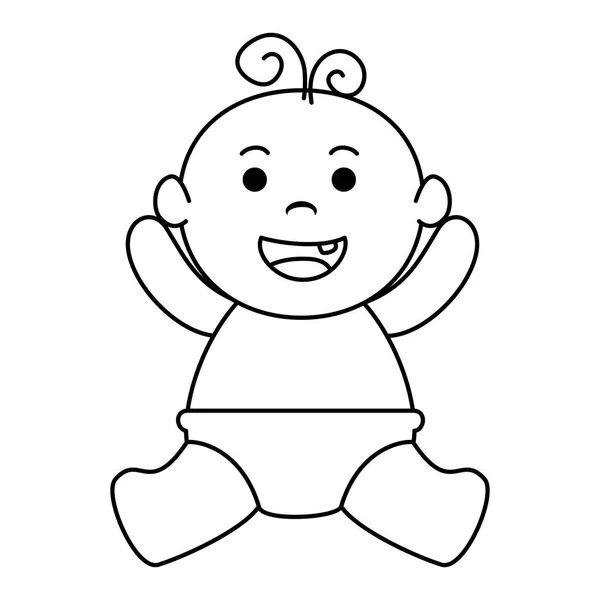 Cute Little Baby Boy charakter — Wektor stockowy