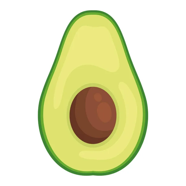 Avocat légume frais icône saine — Image vectorielle